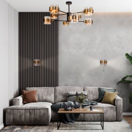 Настенный светильник в стиле лофт 70127/1 черный Eurosvet