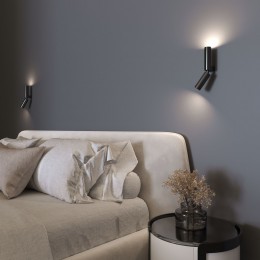 Настенный светодиодный светильник в стиле лофт 40020/1 LED черный жемчуг Eurosvet