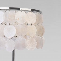 Настольный светильник с перламутром 208101 хром Eurosvet