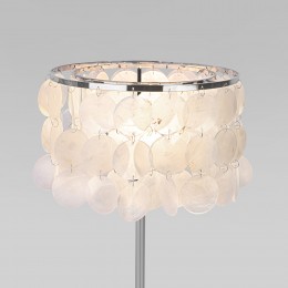 Настольный светильник с перламутром 208101 хром Eurosvet