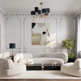 Настольный светильник с тканевым абажуром 01162/1 латунь Eurosvet