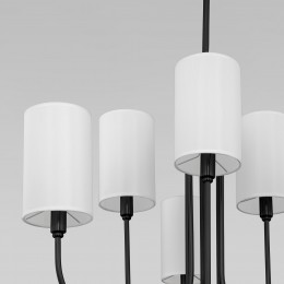 Подвесная люстра с тканевыми абажурами 60164/6 черный Eurosvet