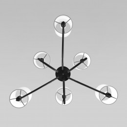 Подвесная люстра с тканевыми абажурами 60164/6 черный Eurosvet