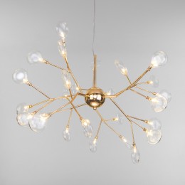 Подвесная люстра со стеклянными плафонами 564 золото Bogate's