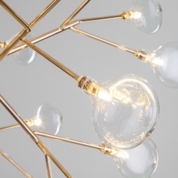 Подвесная люстра со стеклянными плафонами 564 золото Bogate's