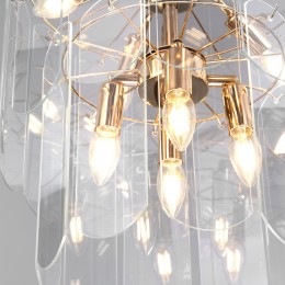 Подвесная люстра со стеклянными плафонами 60170/8 золото Eurosvet