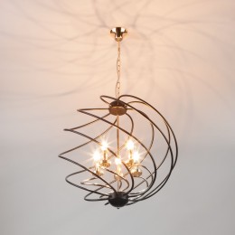 Подвесная люстра в стиле лофт 60105/5 черный Eurosvet