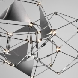 Подвесная светодиодная люстра 90369/5 черный жемчуг Eurosvet