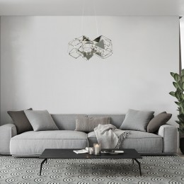 Подвесная светодиодная люстра 90369/5 черный жемчуг Eurosvet