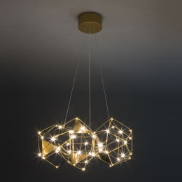 Подвесная светодиодная люстра 90369/5 медь Eurosvet