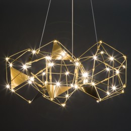 Подвесная светодиодная люстра 90369/5 медь Eurosvet