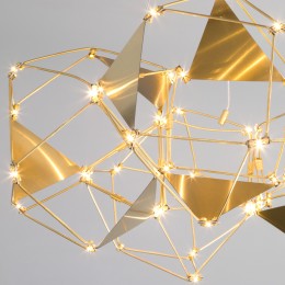 Подвесная светодиодная люстра 90369/5 медь Eurosvet