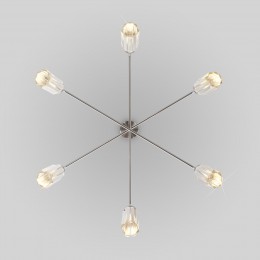 Подвесной светильник с хрусталем 60163/6 никель Eurosvet