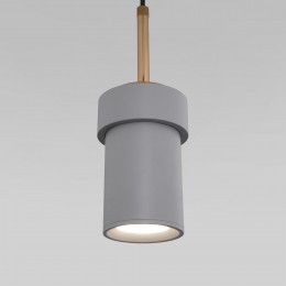 Подвесной светильник с металлическим плафоном 50264/1 серый Eurosvet