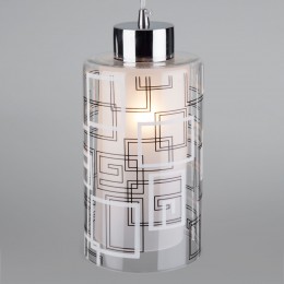 Подвесной светильник со стеклянным плафоном 50002/1 хром Eurosvet