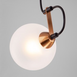 Подвесной светильник со стеклянным плафоном 50175/1 черный Eurosvet