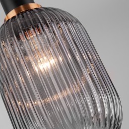 Подвесной светильник со стеклянным плафоном 50181/1 дымчатый Eurosvet