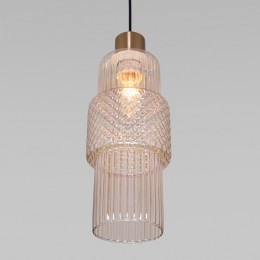 Подвесной светильник со стеклянным плафоном 50209/1 бронза Eurosvet