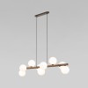 Подвесной светильник со стеклянными плафонами 10273 Estera Wood TK Lighting