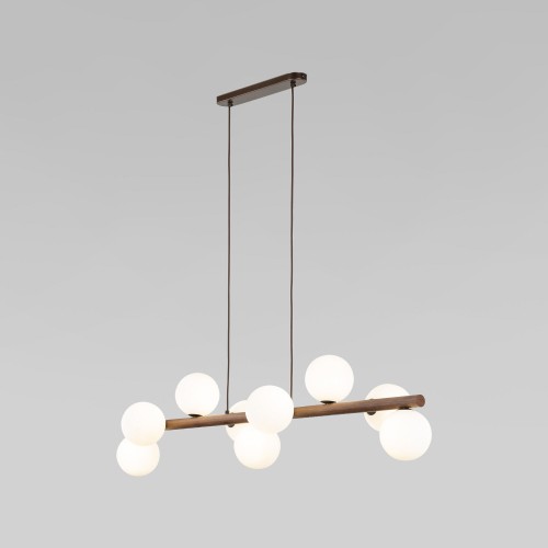 Подвесной светильник со стеклянными плафонами 10273 Estera Wood TK Lighting