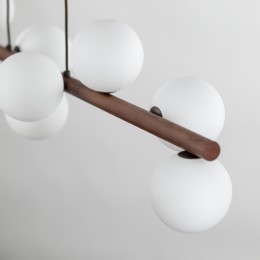 Подвесной светильник со стеклянными плафонами 10273 Estera Wood TK Lighting