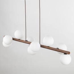 Подвесной светильник со стеклянными плафонами 10273 Estera Wood TK Lighting