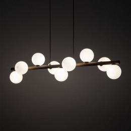 Подвесной светильник со стеклянными плафонами 10273 Estera Wood TK Lighting