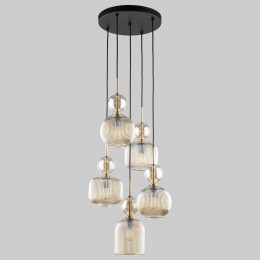 Подвесной светильник со стеклянными плафонами 11043 Sophia Cognac TK Lighting