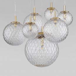 Подвесной светильник со стеклянными плафонами 4608 Cadix Gold TK Lighting