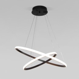 Подвесной светодиодный светильник с регулировкой цветовой температуры и яркости 90264/2 черный Eurosvet