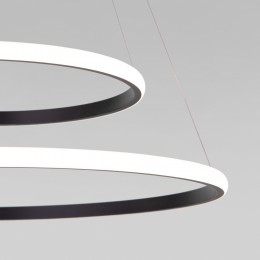 Подвесной светодиодный светильник с регулировкой цветовой температуры и яркости 90264/2 черный Eurosvet