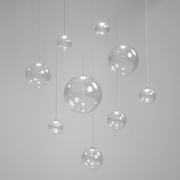 Подвесной светодиодный светильник со стеклянным плафоном 50232/1 LED прозрачный Eurosvet