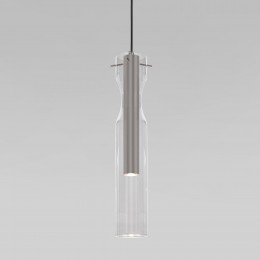 Подвесной светодиодный светильник со стеклянным плафоном 50253/1 LED графит Eurosvet