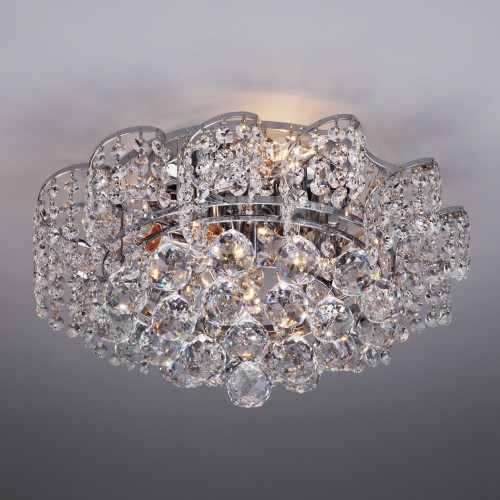 Хрустальная потолочная люстра 16017/6 хром Eurosvet
