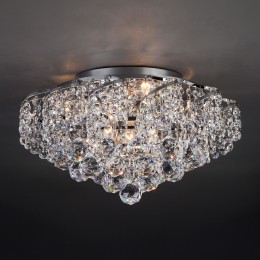 Хрустальная потолочная люстра 16017/6 хром Eurosvet