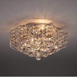Хрустальная потолочная люстра 16017/6 хром Eurosvet
