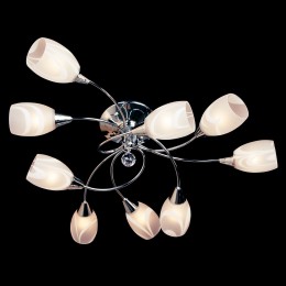 Потолочная люстра со стеклянными плафонами 2275/9 хром Eurosvet