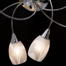 Потолочная люстра со стеклянными плафонами 2275/9 хром Eurosvet