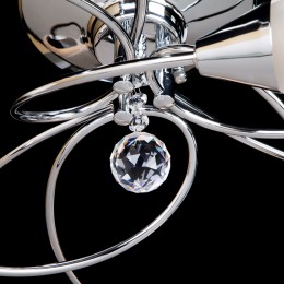 Потолочная люстра со стеклянными плафонами 2275/9 хром Eurosvet