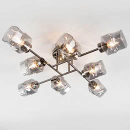 Потолочная люстра со стеклянными плафонами 30165/8 черный жемчуг Eurosvet