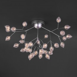 Потолочная люстра со стеклянными плафонами 548 серебро Bogate's