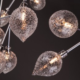 Потолочная люстра со стеклянными плафонами 548 серебро Bogate's