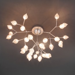 Потолочная люстра со стеклянными плафонами 548 серебро Bogate's