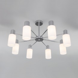 Потолочная люстра со стеклянными плафонами 70160/8 хром Eurosvet