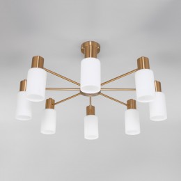 Потолочная люстра со стеклянными плафонами 70160/8 латунь Eurosvet