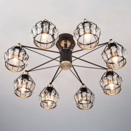 Потолочная люстра в стиле лофт 70075/8 черный Eurosvet