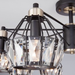 Потолочная люстра в стиле лофт 70075/8 черный Eurosvet