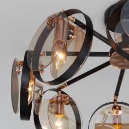 Потолочная люстра в стиле лофт 70121/8 черный Eurosvet
