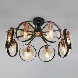 Потолочная люстра в стиле лофт 70121/8 черный Eurosvet