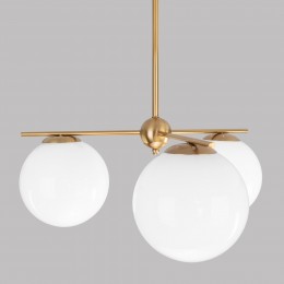 Потолочный светильник со стеклянными плафонами 60147/3 латунь Eurosvet